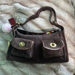 Coach bleeker haversack Brown Suede Bag